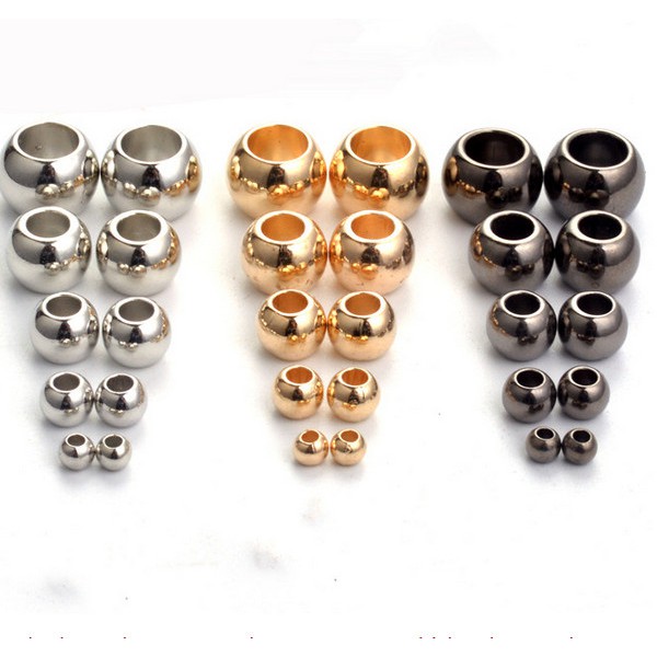 Chuỗi Hạt Acrylic Lỗ To 4 6 8 10 12Mm Dùng Làm Trang Sức DIY