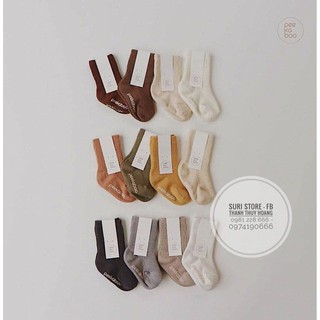 Tất peekaboo set 4