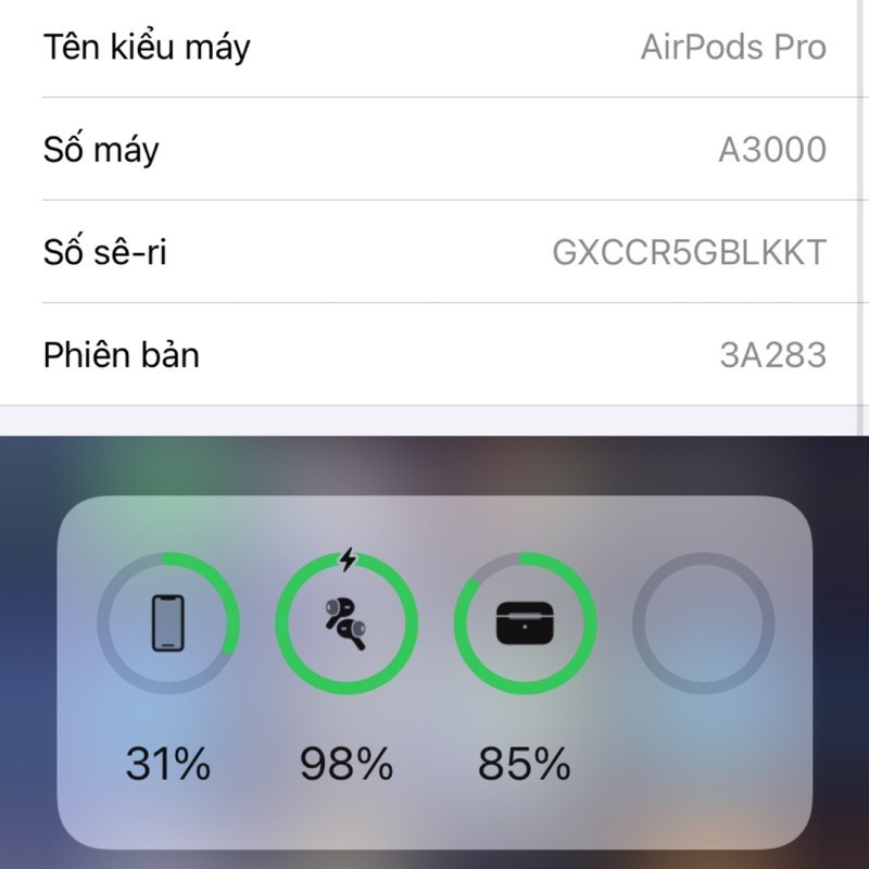 Airpods Pro Tai Nghe Không Dây Bluetooth - Check Setting - Chống ồn -  Đổi tên định vị thế hệ thứ 3 - Bass Cực Chất