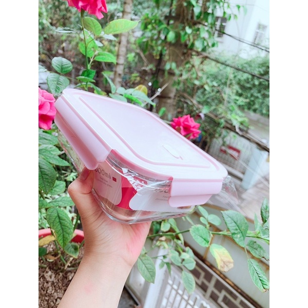 💠 Hộp thủy tinh đựng thực phẩm 3 ngăn 1000ml
