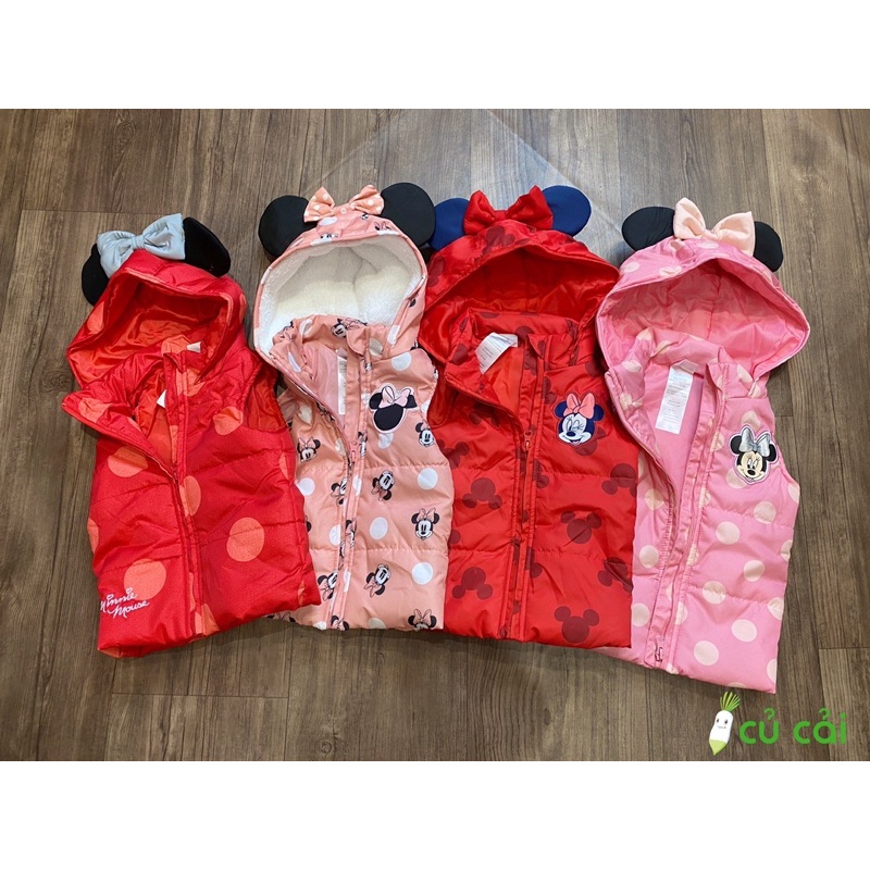 Áo gile phao bé gái Disney Minie A21