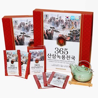 Bộ 2 Hộp Nước chiết xuất Nhung hươu Sâm núi Hàn Quốc 365Bồi bổ sức khỏe