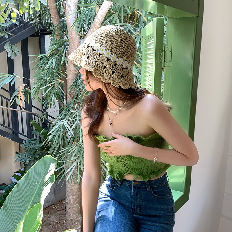 Nón Cói Rộng Vành Thoáng Khí Che Nắng Dễ Thương Cho Nữ