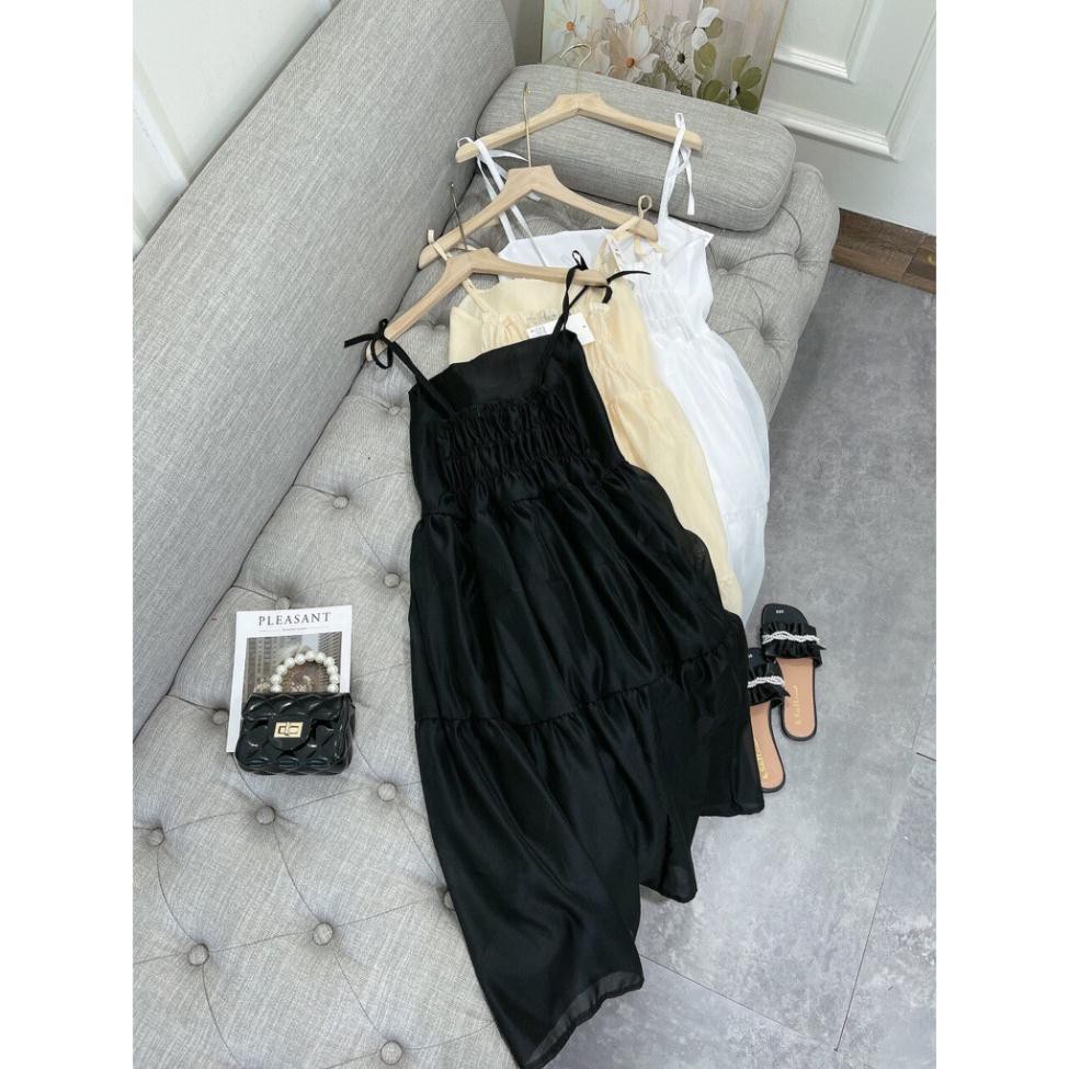 Váy Nữ , Đầm Maxi Hai Dây Chât Đũi Tơ Hai Lớp Siêu Xinh | BigBuy360 - bigbuy360.vn