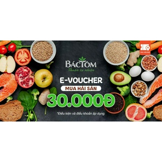 E-voucher mua hải sản tại bác tôm hà nội trị giá 30.000đ