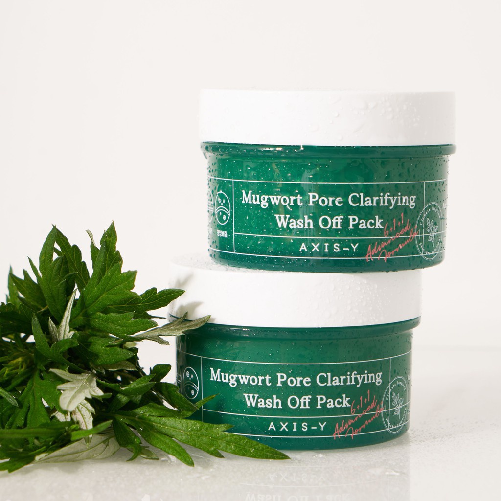 Mặt nạ đất sét ngải cứu làm sạch sâu, ngừa mụn Axis-Y Mugwort Pore Clarifying Wash Off Pack 100ml - Miss Xinh
