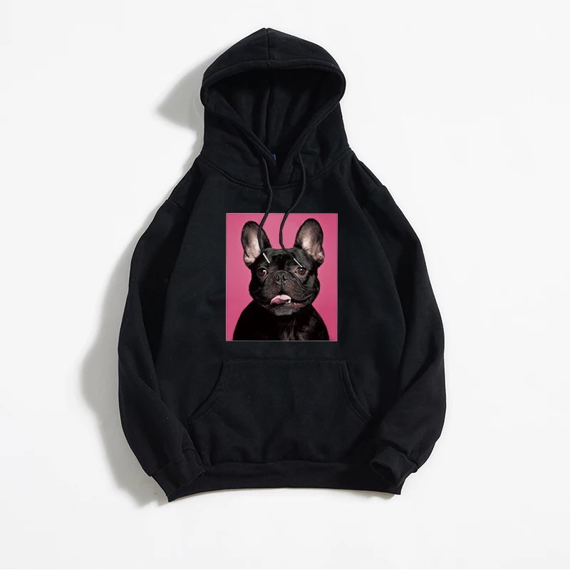 ÁO HOODIE nhiều hình MÀU ĐEN