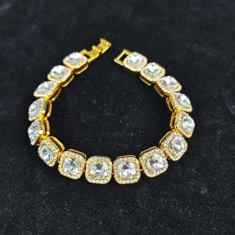 [Hàng sẵn] Vòng Tay Tennis Hiphop Đính Đầy Đá Cz Lấp Lánh - Tennis Diamond Bracelet