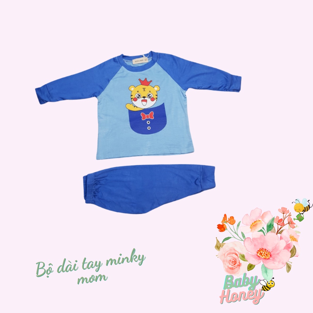 Bộ quần áo thu đông Minky Mom họa tiết đáng yêu cho bé