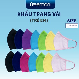 Set 10 khẩu trang trẻ em vải kháng khuẩn freeman - màu 02