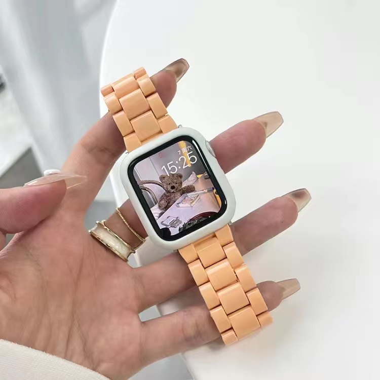 Bộ Dây Đeo + Vỏ Bọc Bằng Nhựa Cho Đồng Hồ Apple Watch 7 6 SE 5 4 3 2 1 Kích Thước 41MM 45MM 42MM 38mm 40mm 44mm 42MM