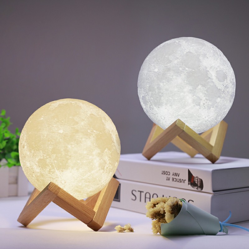 Đèn ngủ mặt trăng Moon Light 3D Sang Trọng