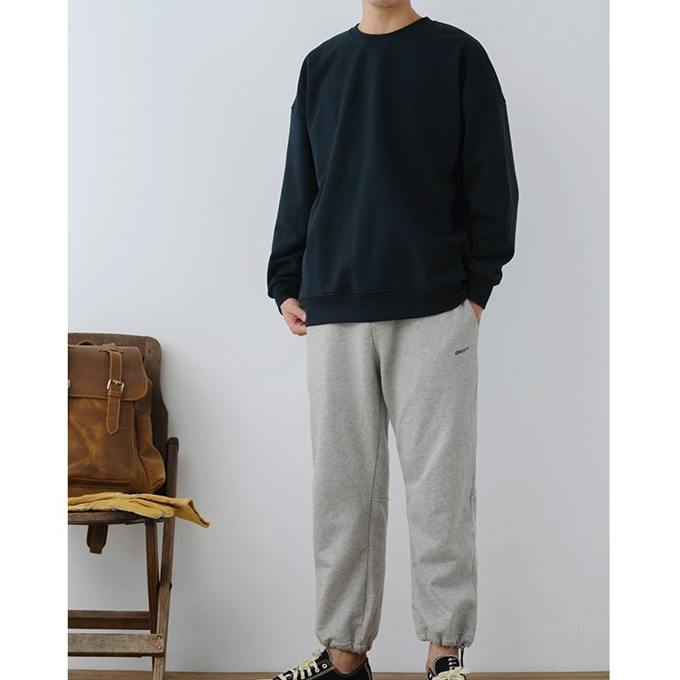 Áo Sweater Basic Chất Nỉ Cotton Cao Cấp - 2 Màu | BigBuy360 - bigbuy360.vn