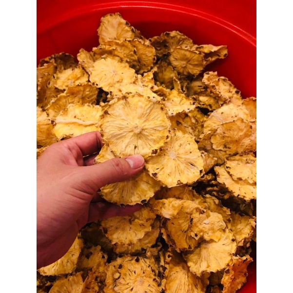 Thơm sấy khô, thức ăn dạng snack cho thỏ hỗ trợ tiêu búi lông !!