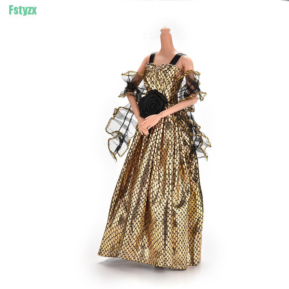 fstyzx 1 Pcs Crocodile Grain New Arrival Doll Clothes Set Dress for Barbie Doll with Shawl