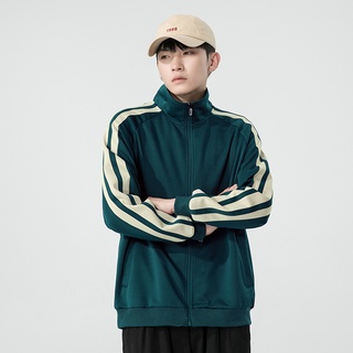 Áo khoác nam ulzzang form rộng kẻ sọc tay phong cách trẻ trung