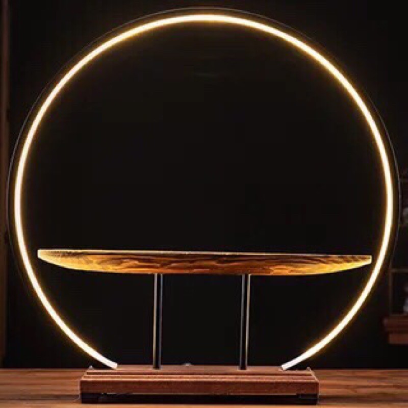 kệ đèn led gỗ trang trí tượng Phật cỡ lớn