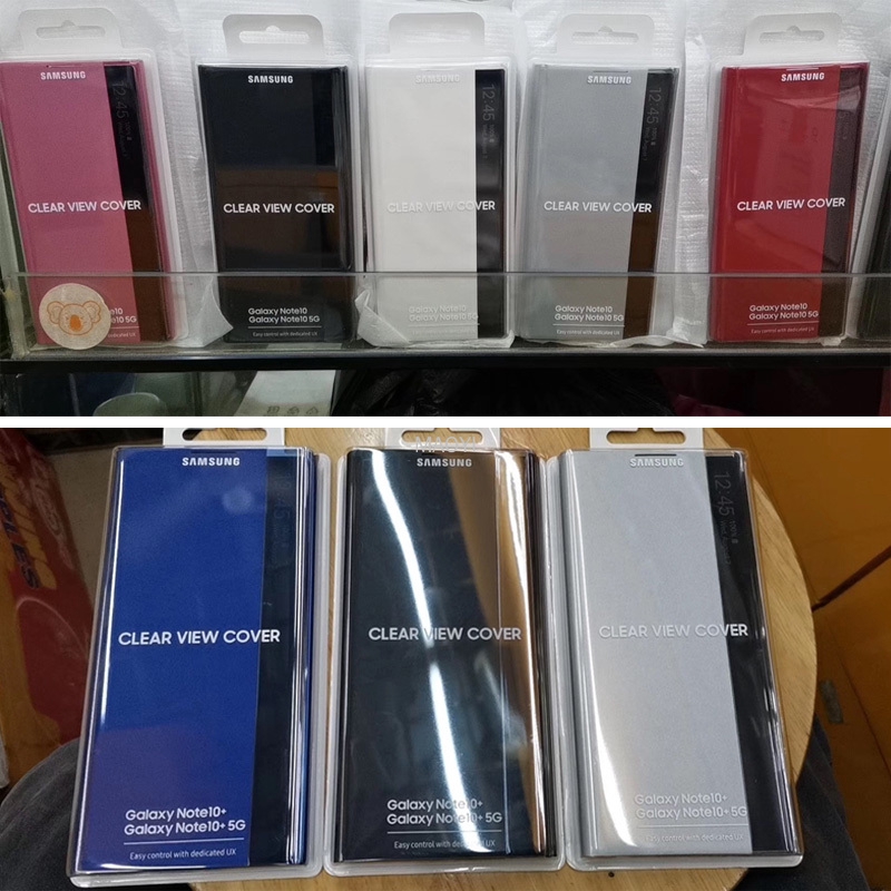 Ốp điện thoại nắp lật tráng gương cho Samsung Galaxy Note10 Note10PLUS Note X Note10 Note 10 PLUS NoteX