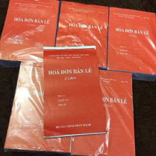 [ 3 quyển ] Hoá đơn bán lẻ 2 liên 100 trang