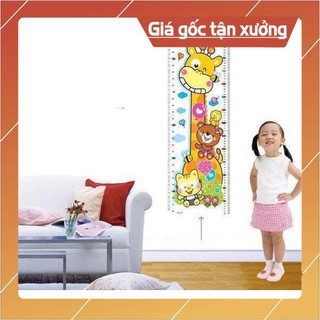 Decal thước đo chiều cao, thước đo chiều cao dán tường cho bé