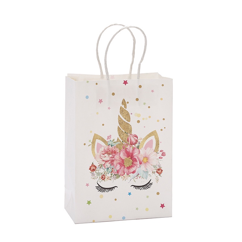 Túi Giấy Đựng Kẹo Bằng Da Bò In Hình Kỳ Lân Độc Đáo