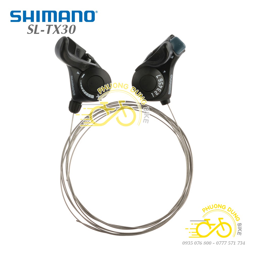 Cặp đề gắn ghi đông xe đạp Shimano SL-TX30-7