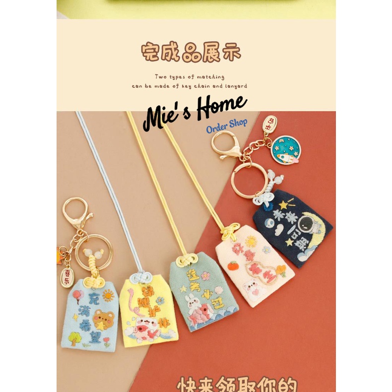 Bộ Kit Gói Nguyên Liệu Tự bạn làm Túi phước cầu May Mắn Bình An Thắng Lợi - Mie Handmade Shop