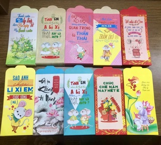 Combo 50 bao đựng lì xì mẫu mới 2020