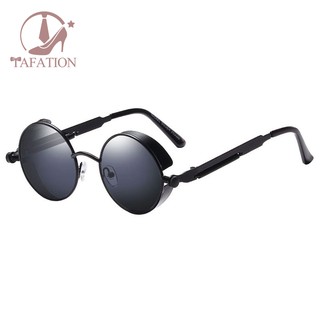 Kính râm gọng tròn kim loại kiểu dáng vintage chống tia UV400