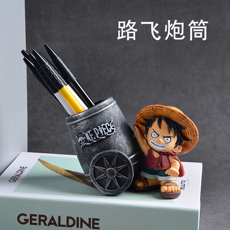 Hộp Đựng Bút Để Bàn Hình Nhân Vật Luffy Trong One Piece Dùng Làm Quà Tặng Sinh Nhật