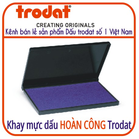 Khay mực dấu hoàn công chính Hãng Trodat 9053 90x160mm