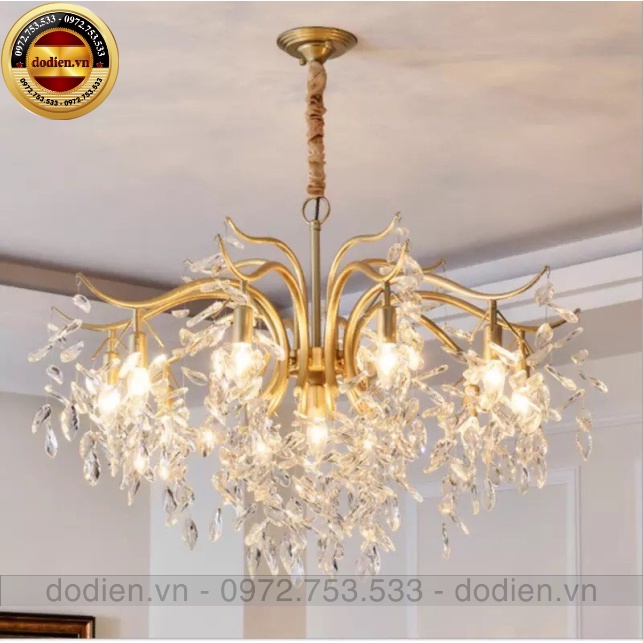 Đèn chùm phale rũ 9 bóng , đèn thả decor phòng khách phòng ngủ hiện đại