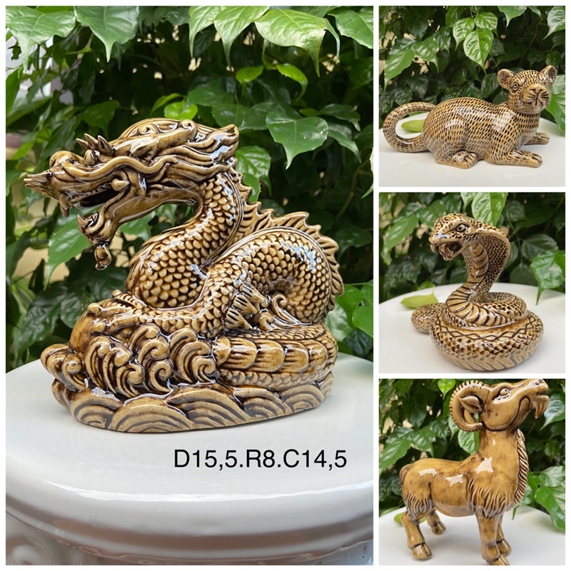Tượng 12 con giáp_Gốm sứ Bát Tràng