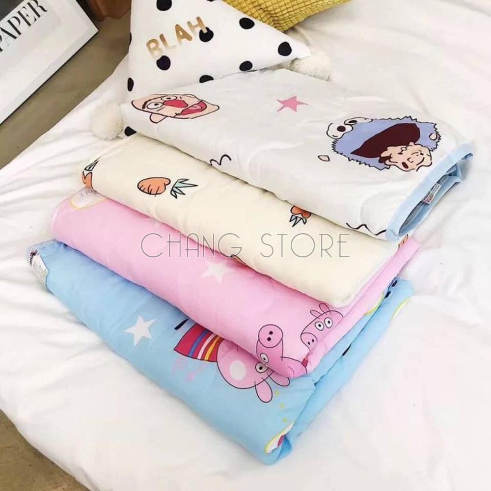 Chăn Đũi Điều Hòa Chất Liệu Cotton Họa Tiết  Dễ Thương Cho Bé