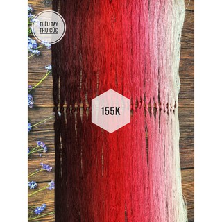 Chỉ tơ bóng màu đỏ đô