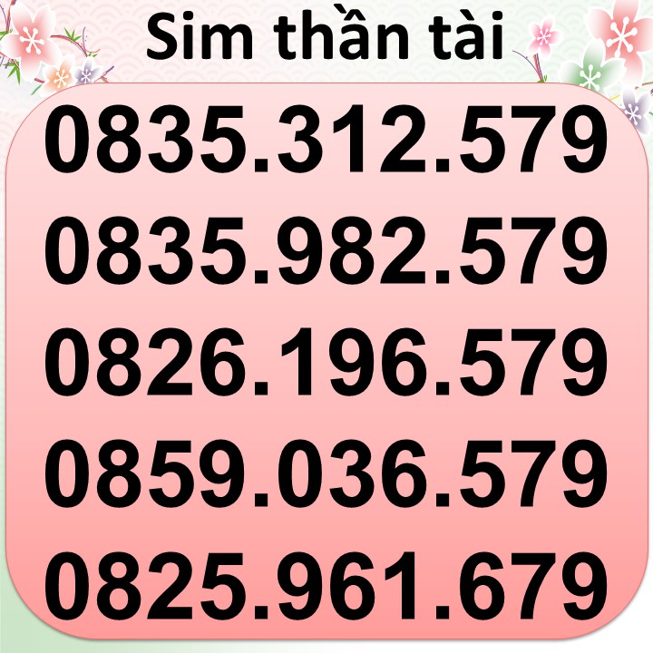 Sim thần tài giá từ 400k