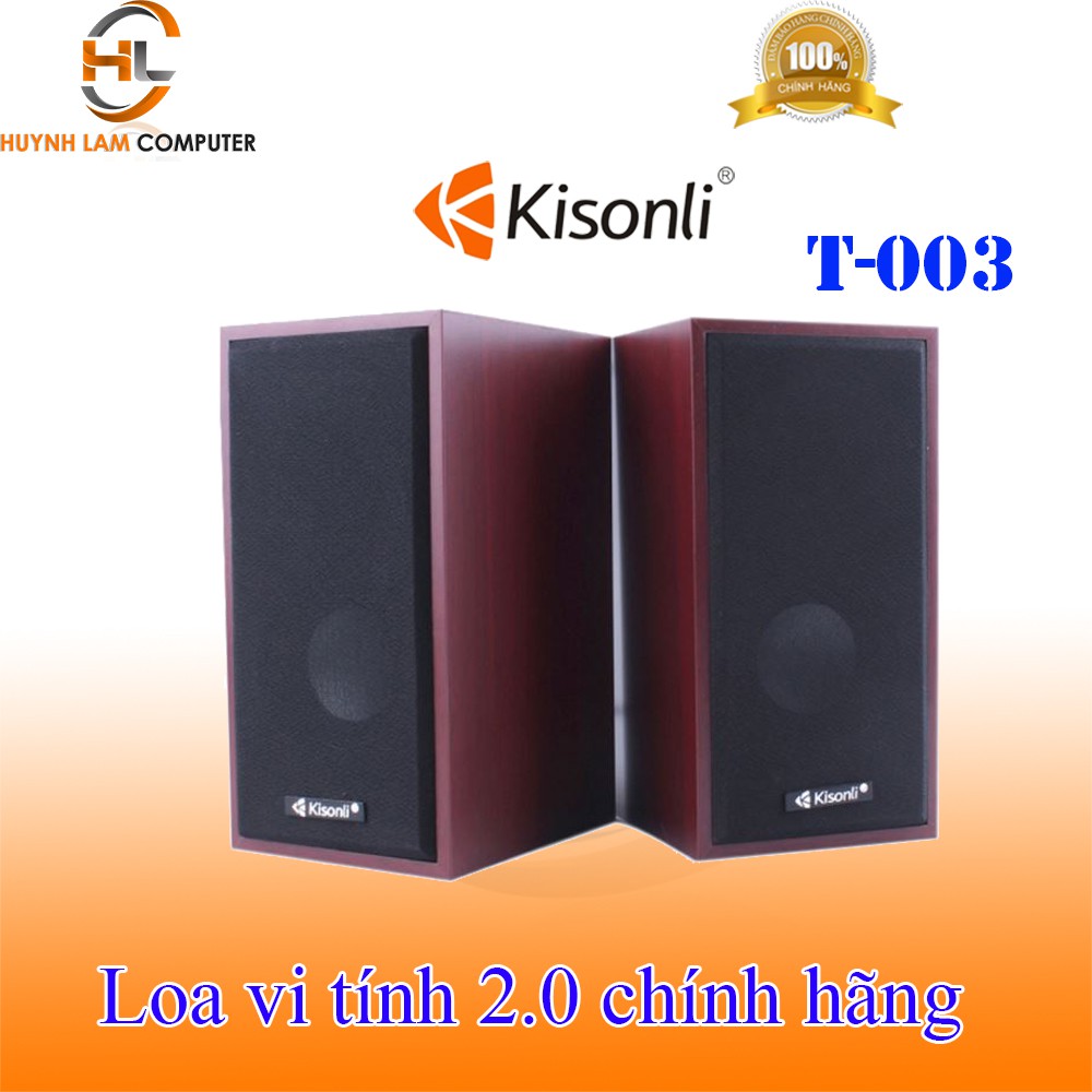 Loa vi tính 2.0 kisonli T-003 âm thanh nghe hay - Hãng phân phối