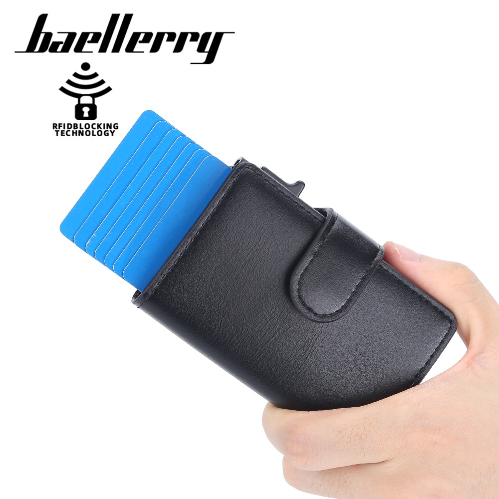 Ví Nam Baellerry Có Khóa Bấm Chống Từ Tính Giá Đỡ