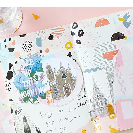 1 CUỘN WASHI TAPE TRANG TRÍ THEO CHỦ ĐỀ