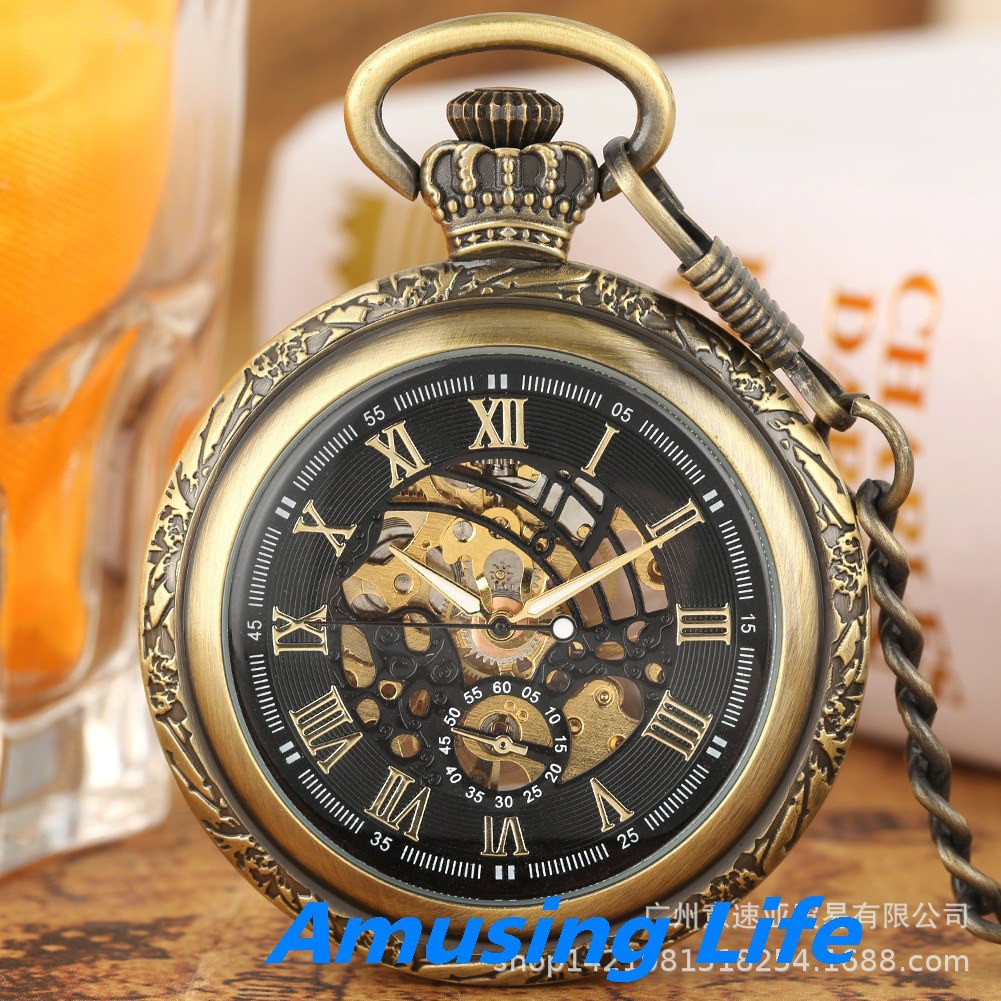 Cơ Khí Dẻo Đồng Hồ Nhà Máy Sản Xuất Trực Tiếp Retro Cổ Điển Cổ Đồng Hồ Bỏ Túi Romaja Quốc Ngữ Vương Miện Vương Miện Hướn | BigBuy360 - bigbuy360.vn