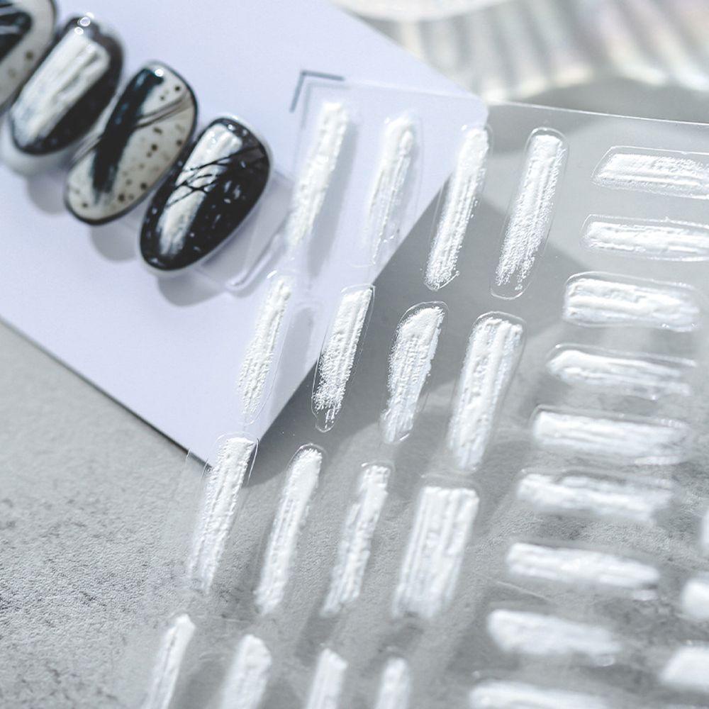 Miếng Dán Trang Trí Móng Tay 5D Tự Dính Họa Tiết Trăng Sao Trái Tim Cá Tính