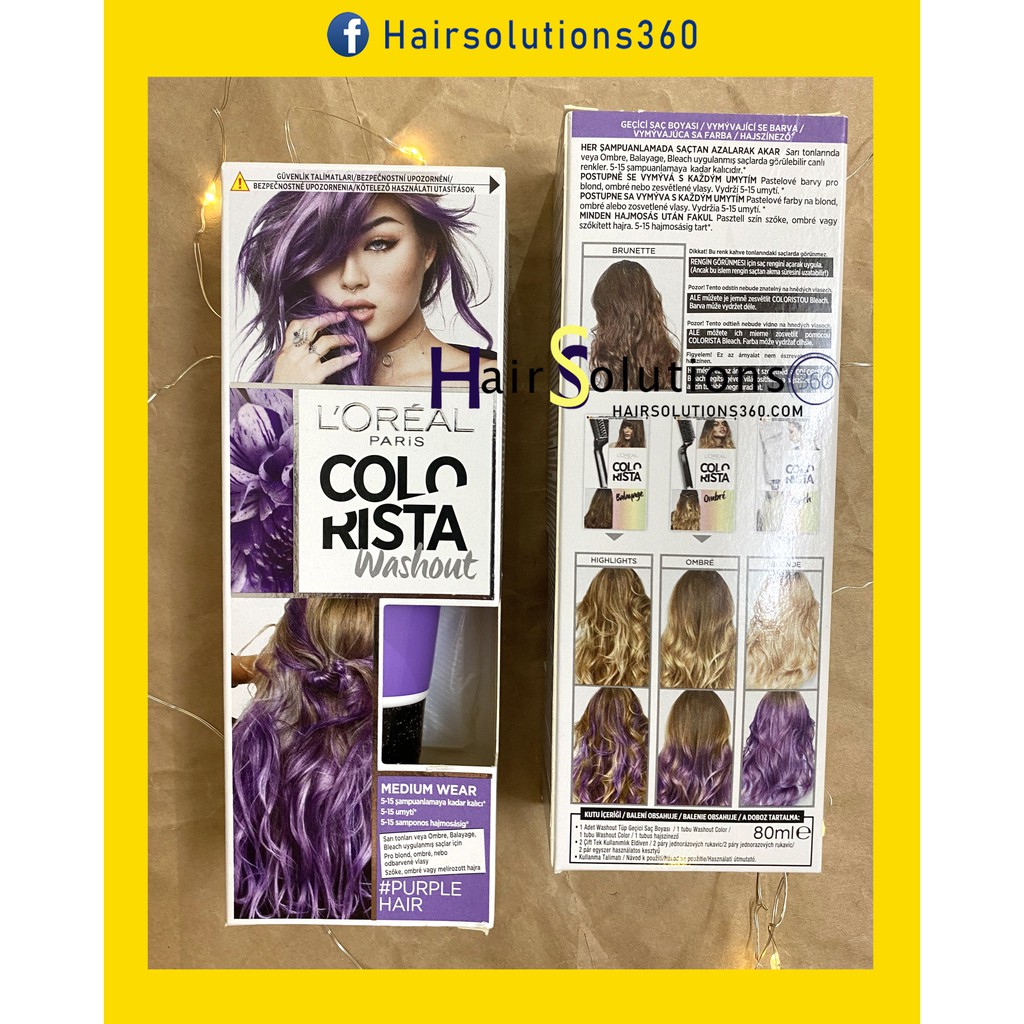 Thuốc nhuộm tóc Loreal colorista màu Purple - Hairsolutions360