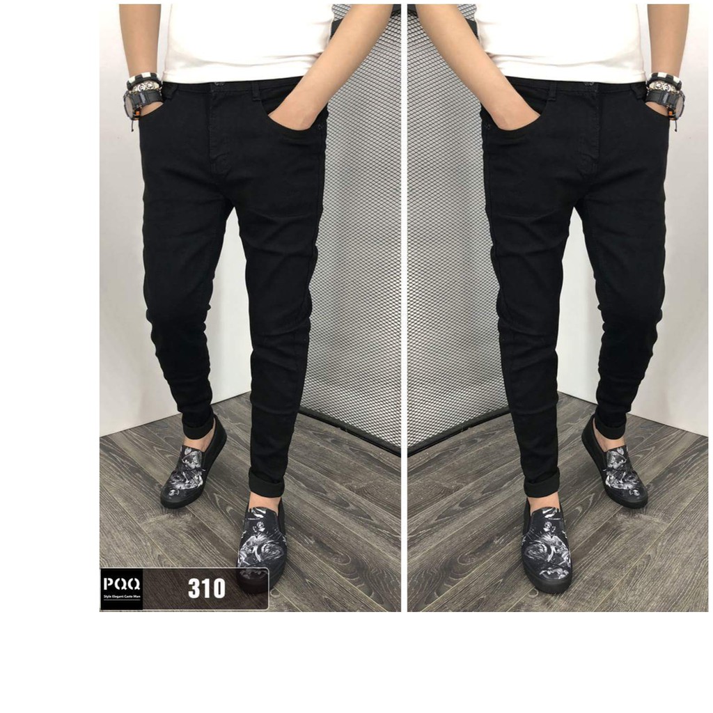 quần jean nam size 28 đến 35 đen trơn 909/1432