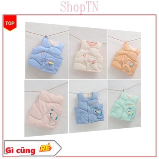 Áo phao gile voi chó siêu nhẹ cổ tròn quảng châu cho bé 8-25kg