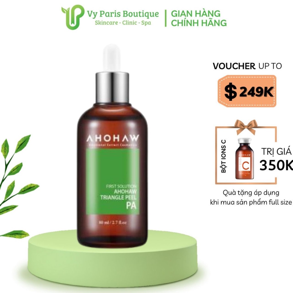 Ahohaw Peel Xanh Triangle Peel PA Dưỡng Ẩm Từ Sâu Bên Trong - Dành Cho Làn Da Khô, Lão Hoá