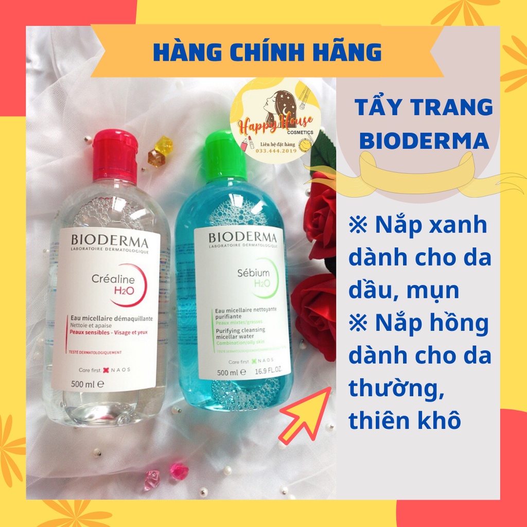 Nước tẩy trang Bioderma Créaline H2O Pháp