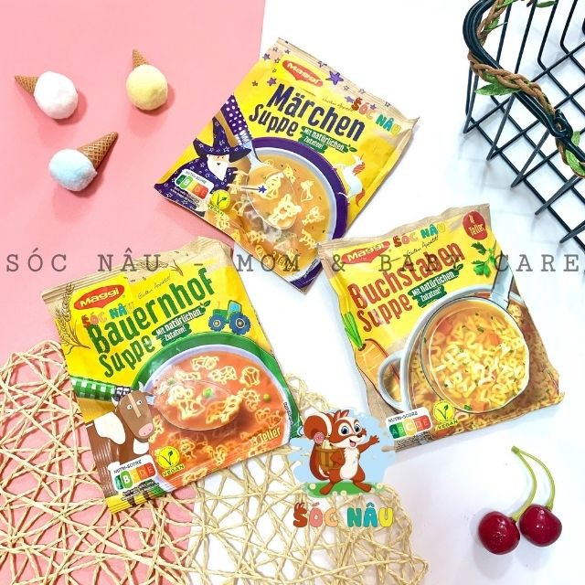 Soup Nui Mì Maggi Đức, Nui Mì Ăn Liền Cho Bé Từ 1 Tuổi