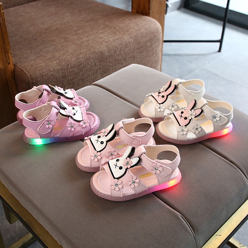 Giày Sandal Có Đèn Led Chống Trượt Cho Bé