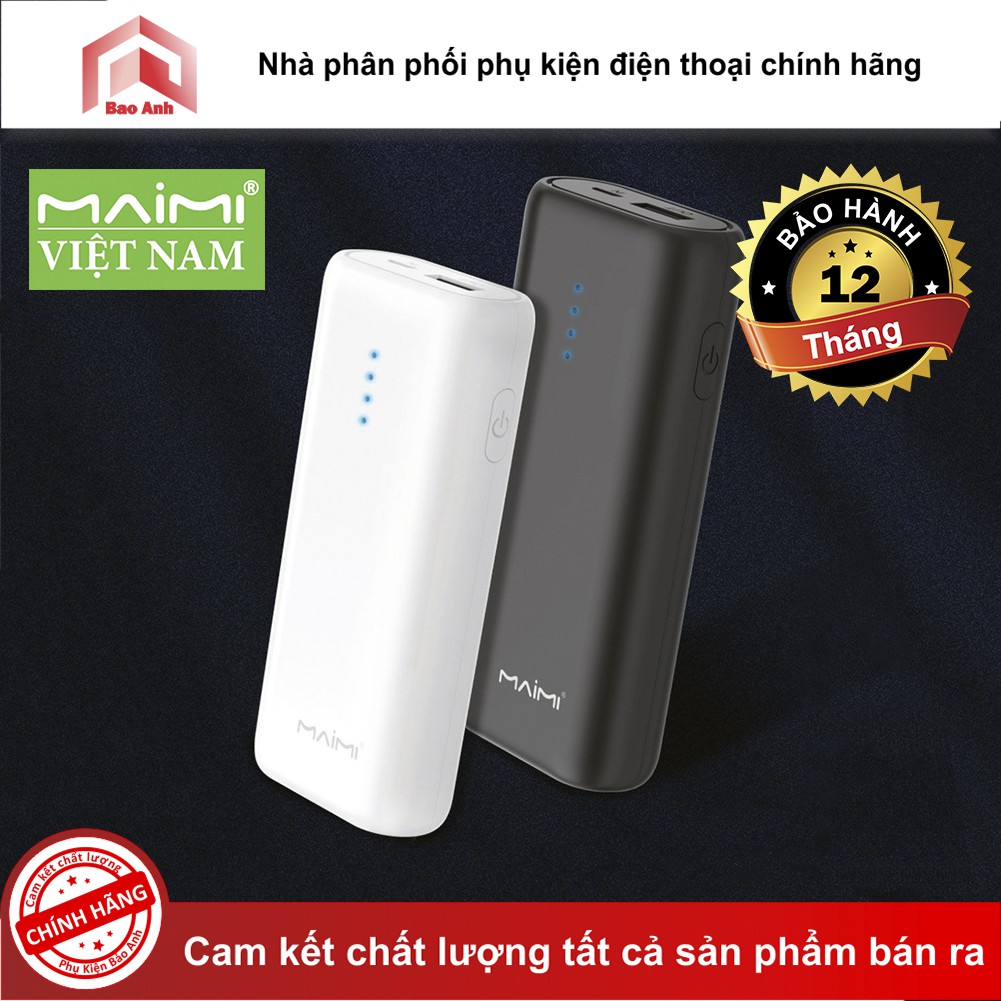 PIN DỰ PHÒNG chĩnh hãnh  MAIMI 5.200MAH P24