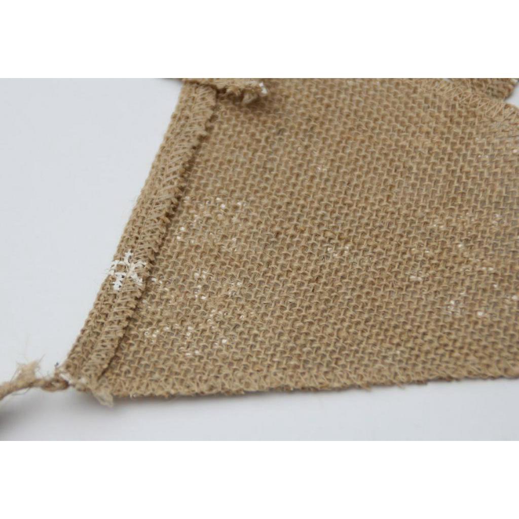 Dây Cờ Vải Lanh Hình Bông Tuyết Trang Trí Giáng Sinh